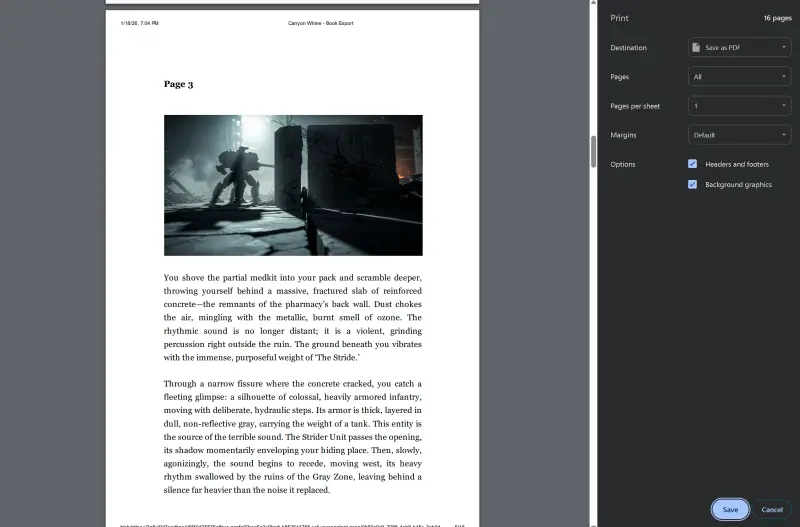 Chronicle: Iterative Fiction Engine, 5 of 15